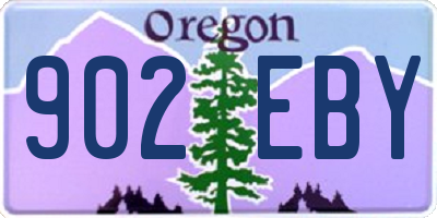 OR license plate 902EBY