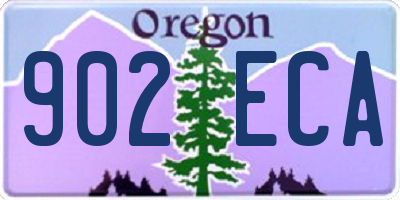 OR license plate 902ECA