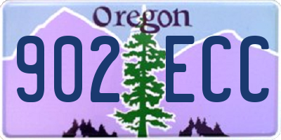 OR license plate 902ECC