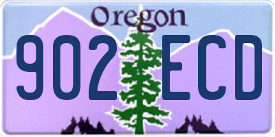 OR license plate 902ECD