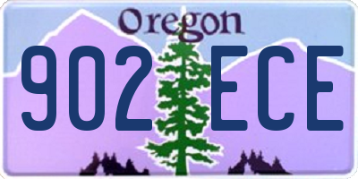 OR license plate 902ECE