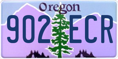 OR license plate 902ECR