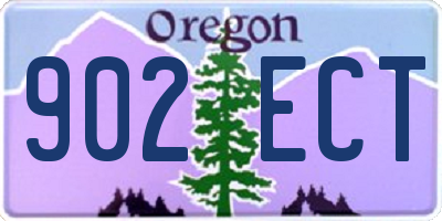 OR license plate 902ECT