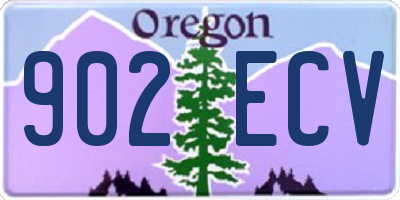 OR license plate 902ECV