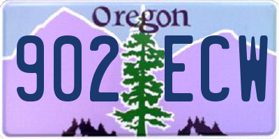OR license plate 902ECW