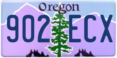 OR license plate 902ECX