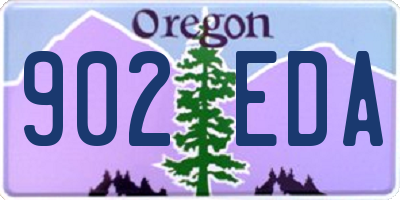 OR license plate 902EDA