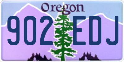 OR license plate 902EDJ