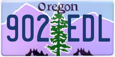 OR license plate 902EDL