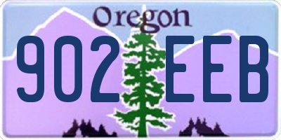 OR license plate 902EEB