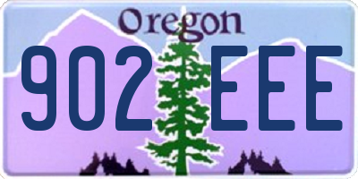 OR license plate 902EEE