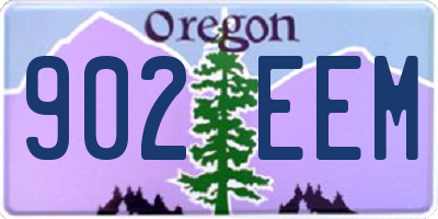 OR license plate 902EEM