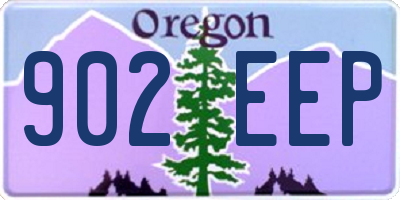 OR license plate 902EEP