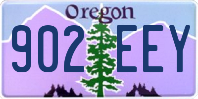 OR license plate 902EEY