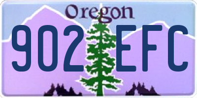 OR license plate 902EFC