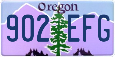 OR license plate 902EFG