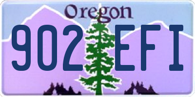 OR license plate 902EFI