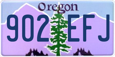 OR license plate 902EFJ