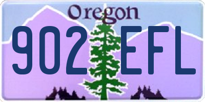 OR license plate 902EFL
