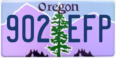 OR license plate 902EFP