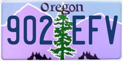 OR license plate 902EFV