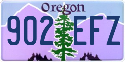 OR license plate 902EFZ