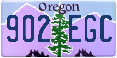 OR license plate 902EGC