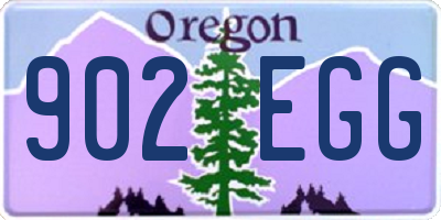OR license plate 902EGG