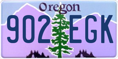 OR license plate 902EGK