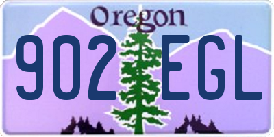 OR license plate 902EGL