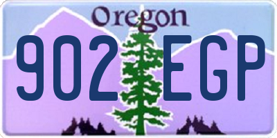 OR license plate 902EGP
