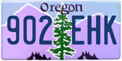OR license plate 902EHK