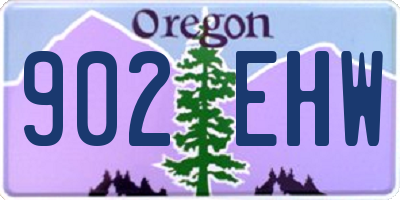 OR license plate 902EHW
