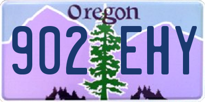 OR license plate 902EHY