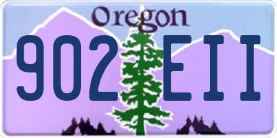 OR license plate 902EII