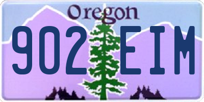 OR license plate 902EIM