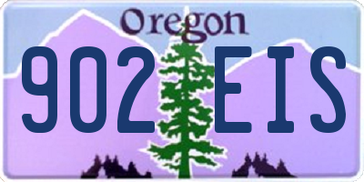OR license plate 902EIS