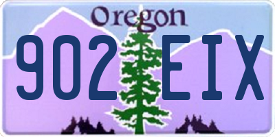 OR license plate 902EIX