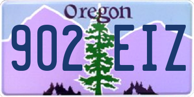OR license plate 902EIZ