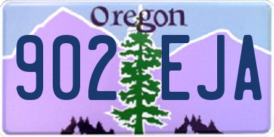 OR license plate 902EJA