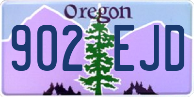 OR license plate 902EJD