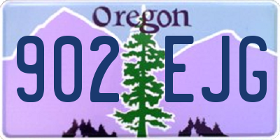 OR license plate 902EJG