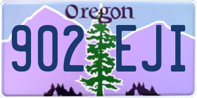 OR license plate 902EJI