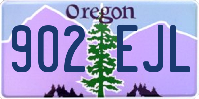 OR license plate 902EJL