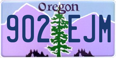 OR license plate 902EJM