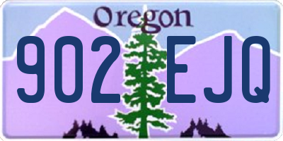 OR license plate 902EJQ