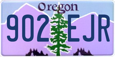 OR license plate 902EJR