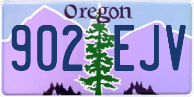 OR license plate 902EJV