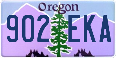 OR license plate 902EKA