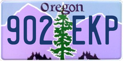 OR license plate 902EKP